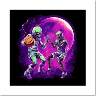 Alien Basketball Posters and Art